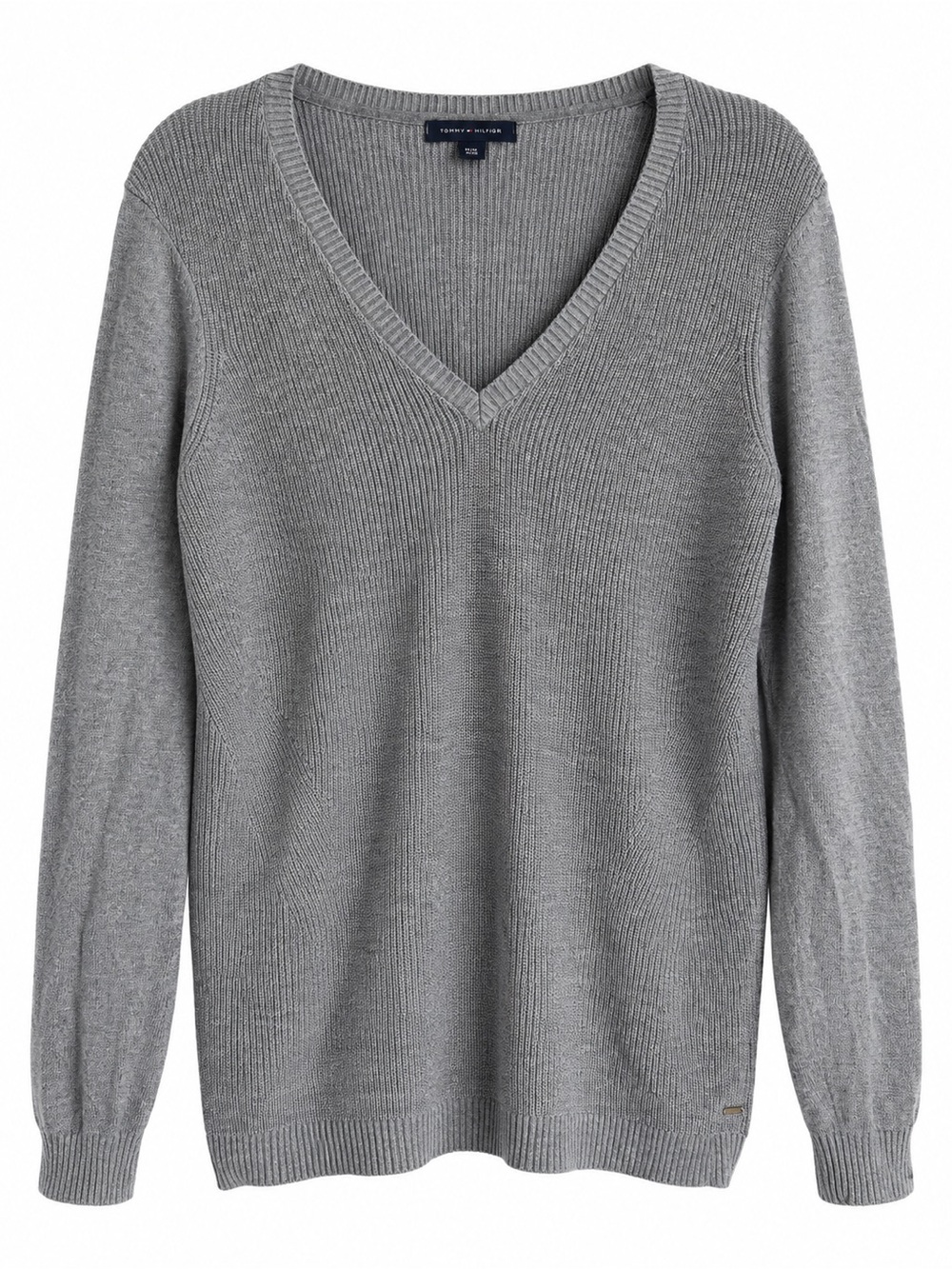 Tommy Hilfiger V-Neck Sweater - Gray